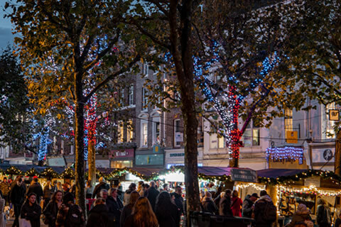 York Christmas market on Parliament Street