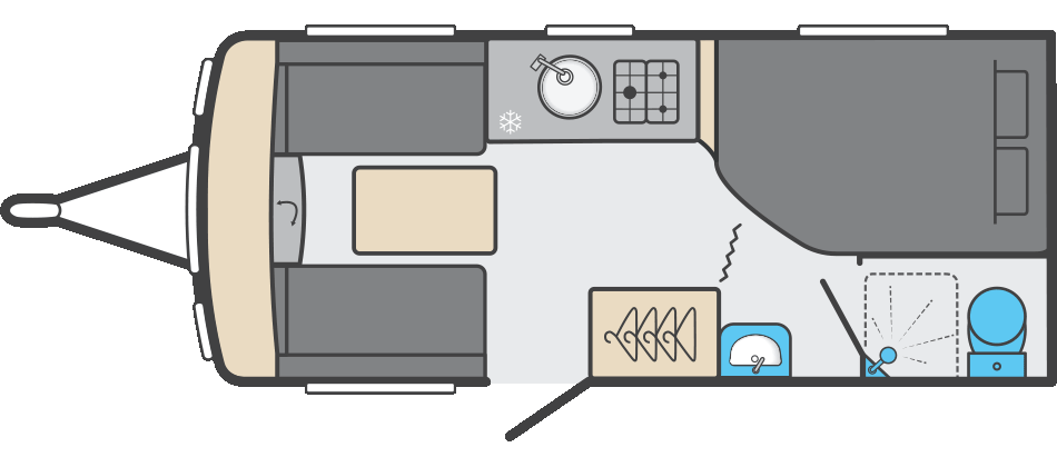 Sprite Alpine 4 floorplan