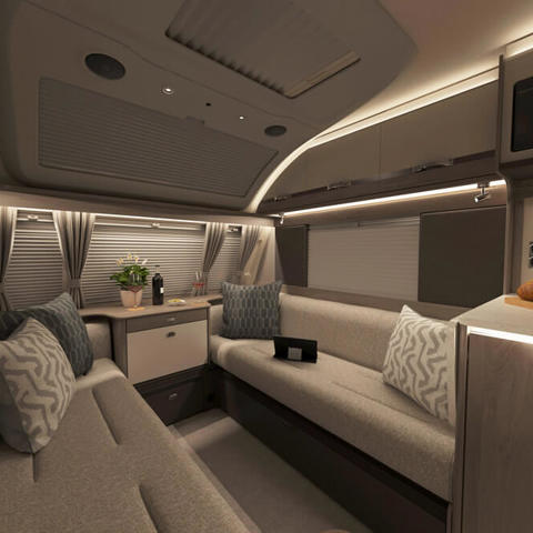 2026 Conqueror 480 Front Lounge Night