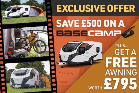Save £500 on Basecamp 6 - plus get a FREE awning