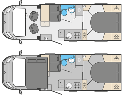 Voyager 494 layouts