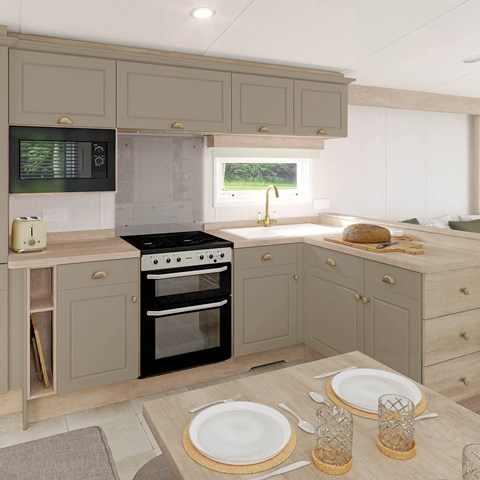 Moselle Lodge 42x14ft 2 Bed Kitchen