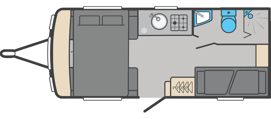 Sprite Alpine 4 DB floorplan
