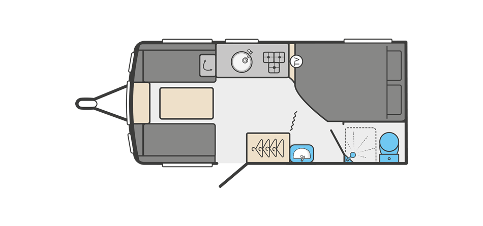 Sprite Alpine 4 floorplan