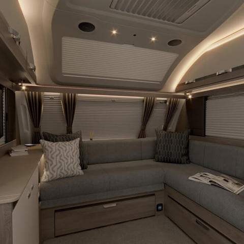 Conqueror Grande 650L loung at night (optional Iron furnishing)