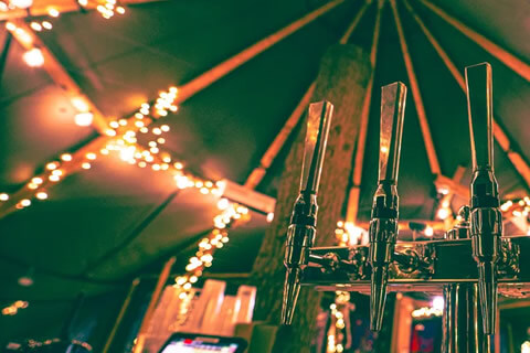 Tipi bar at Zip World