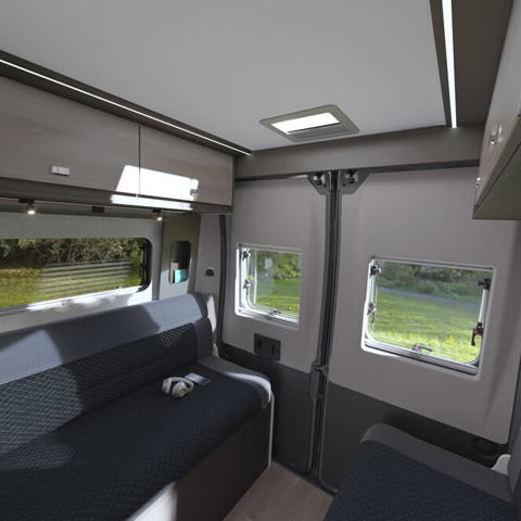 Merlin 244 rear lounge