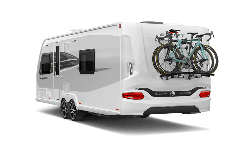 2026 Elegance Grande 845 Rear 3Q Bike Rack