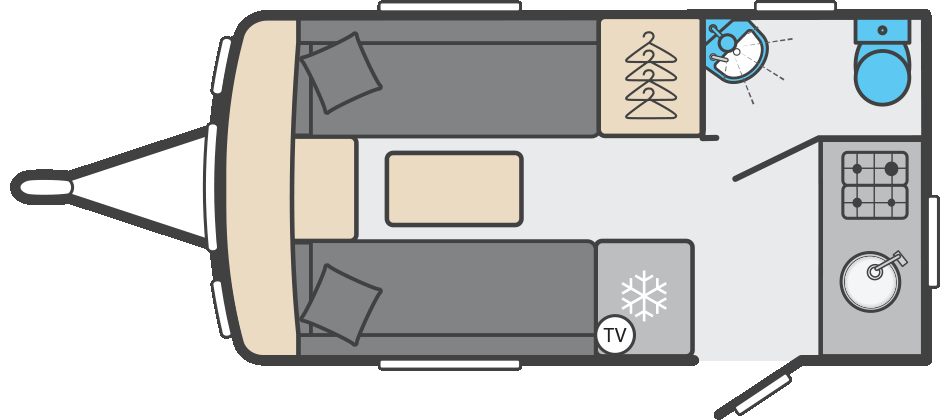 Challenger 390 floorplan