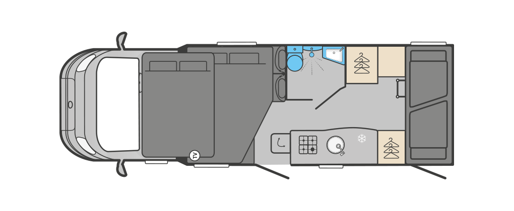 new harris campervan night layout