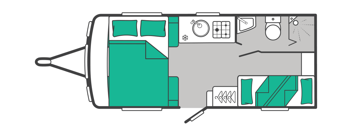 Sprite Alpine 4 DB floorplan