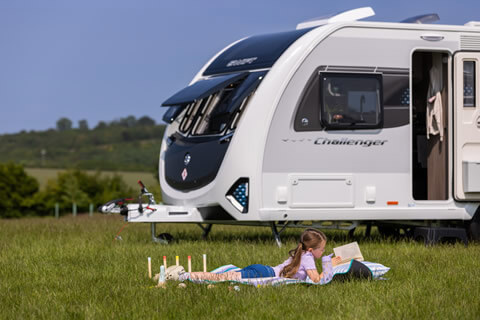 Touring and sleeping comfortably in a caravan during a heatwave