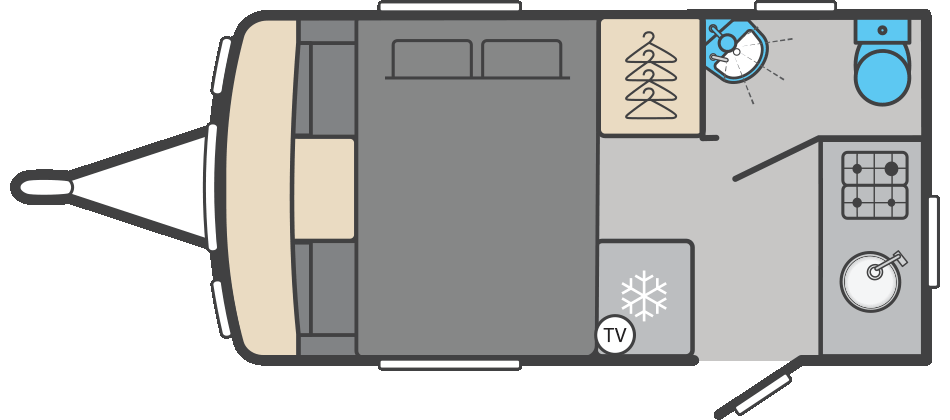 Challenger 390 floorplan