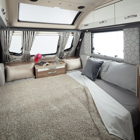 Conqueror 480 Front Lounge Double Bed Made Up 1