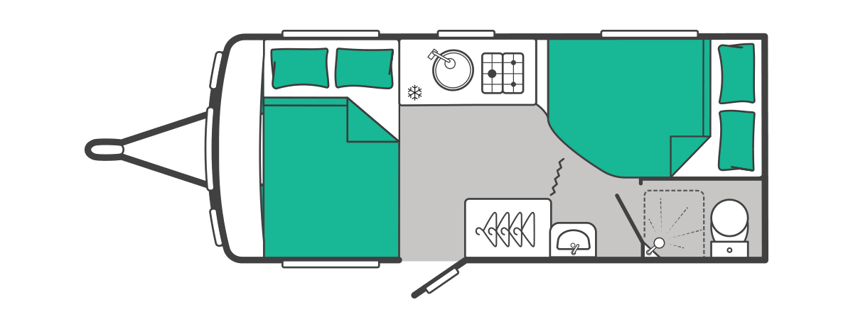 Sprite Alpine 4 floorplan
