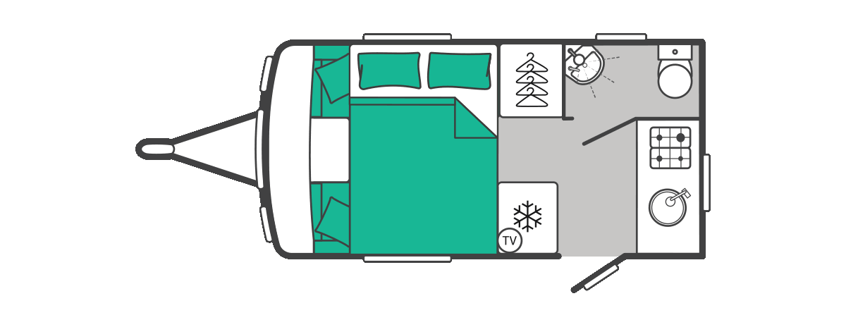 Challenger 390 floorplan