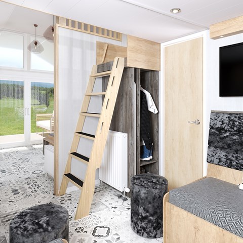 S-Pod 6 Bunk Access and Storage