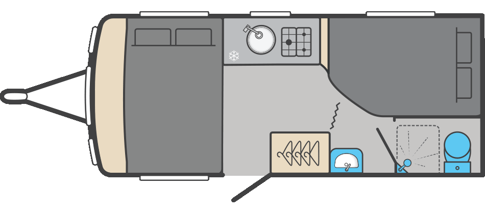 Sprite Alpine 4 floorplan