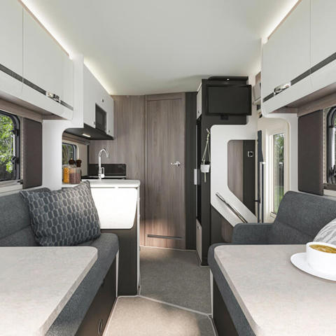 Escape 694 front to rear (2 berth)