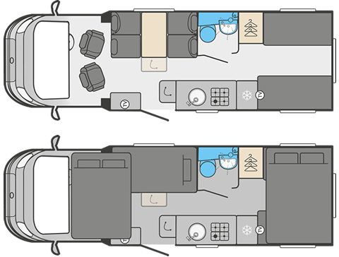 Voyager 474 layouts