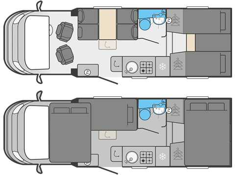 Voyager 485 layouts