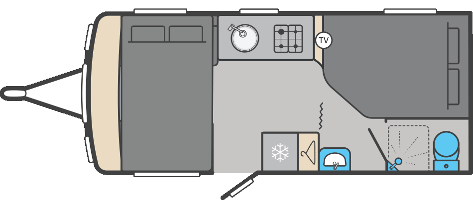 Challenger 500 floorplan