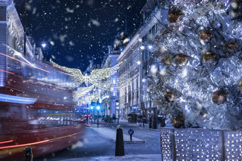 Christmas lights in London