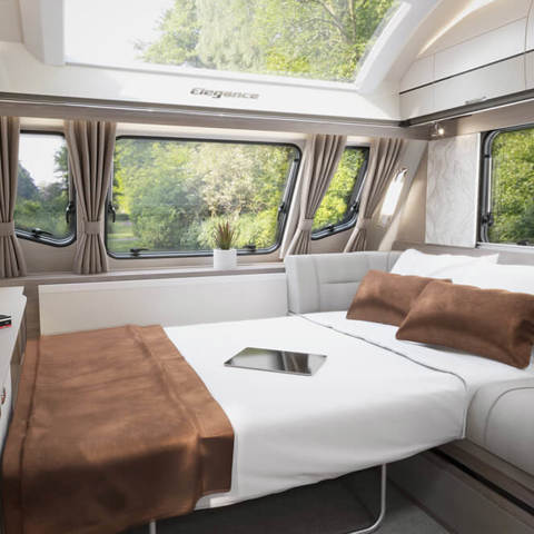 2026 Elegance Grande 860 Front Lounge Bed Made Up