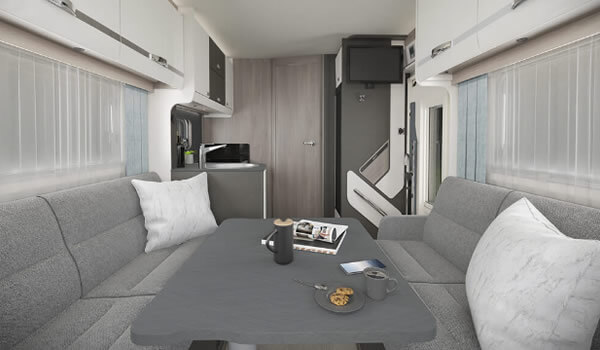 Interior of Swift Voyager Motorhome