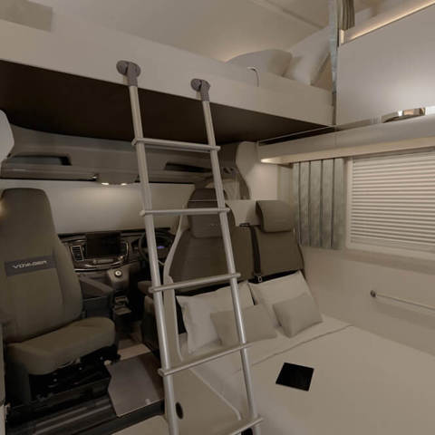 2026 Voyager 475 Front Lounge Night Time