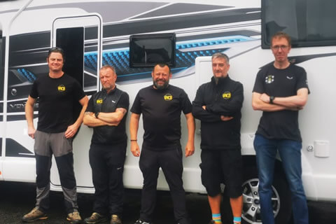The team and he Swift Voyager