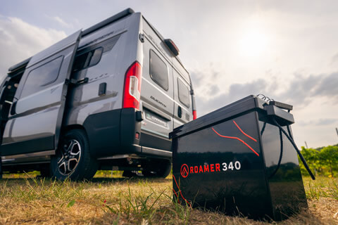 Swift Carrera campervan with its all-new Roamer lithuim battery